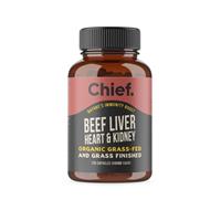 Chief Organic Beef Liver, Heart & Kidney (Immunity) 120 Capsules